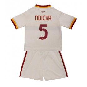 AS Roma Evan Ndicka #5 Borta Kläder Barn 2026-27 Kortärmad (+ Korta byxor)